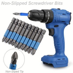 6pcs Magnetic Phillips Screwdriver Bit Set, Non-Slip Cross Head Electric Screwdriver Bits Set 1/4