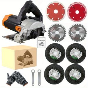 Marble masonry saw, electric circular saw, portable saw power tool, wired power tool, stone and wood cutting, metal cutting, wall cutting and slotting machine, professional high-power stone cutting machine