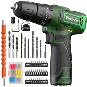 Cordless Drill Set Electric Screwdriver Power Drill Set With Battery 12V