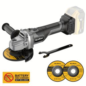 20V Brushless 4-1/2" Angle Grinder, Cordless Angle Grinder Compatible With Dewalt Battery(Battery Not Included), With Metal Grinding Wheels. For Grinding, Polishing And Carving